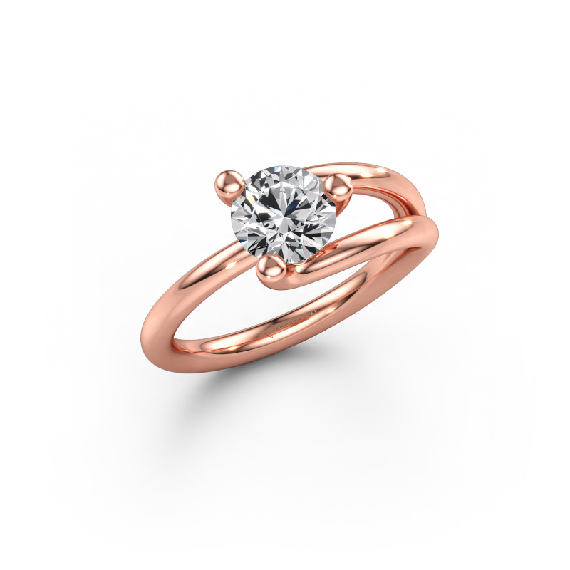 Bild av Ring Roosmarijn 585 roséguld Labbodlad diamant 1.00 crt