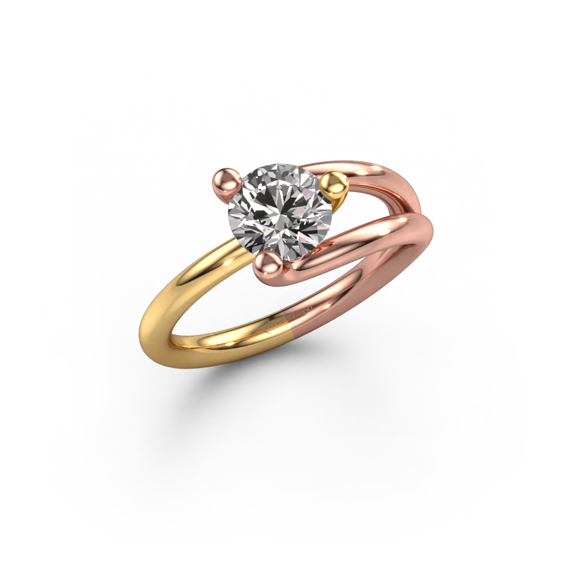 Image of Ring Roosmarijn 585 rose gold Diamond 1.00 crt