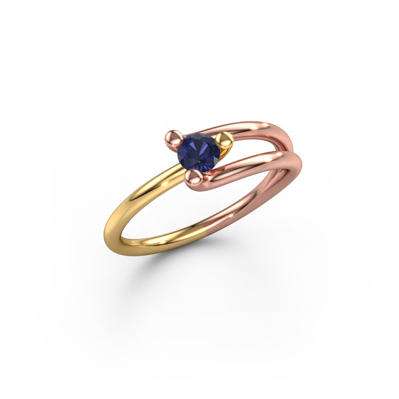 Bild von Ring Roosmarijn 585 Roségold Saphir 3.7 mm