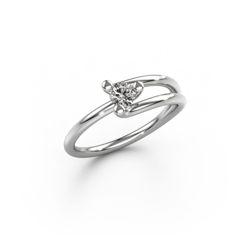 Bild von Ring Roosmarijn 950 Platin Zirkonia 3.7 mm