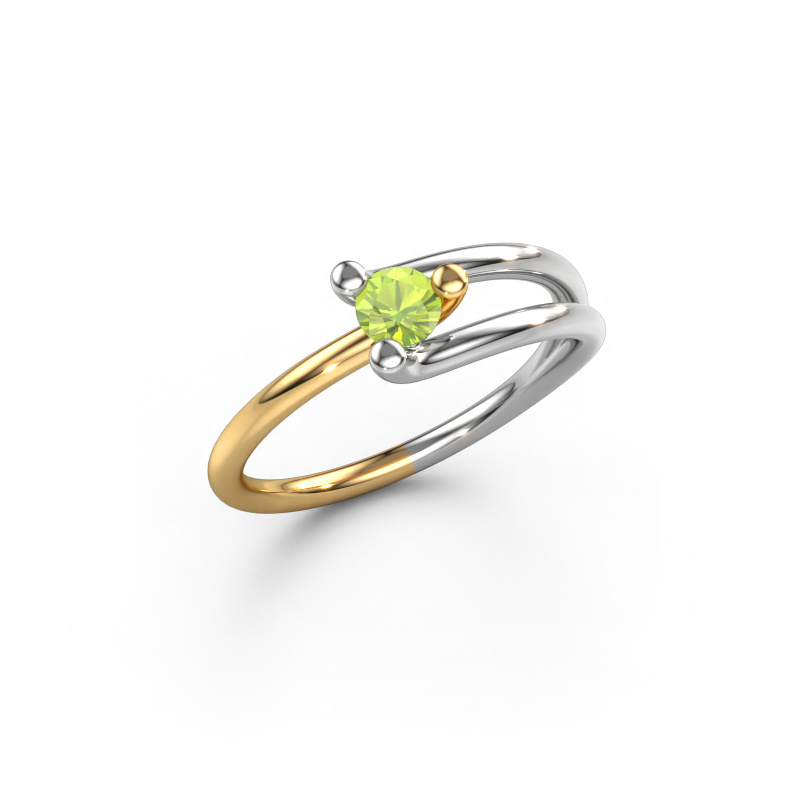 Image of Ring Roosmarijn 585 white gold Peridot 3.7 mm