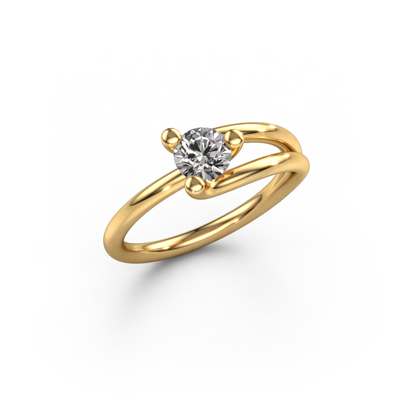 Image of Ring Roosmarijn 585 gold Diamond 0.50 crt