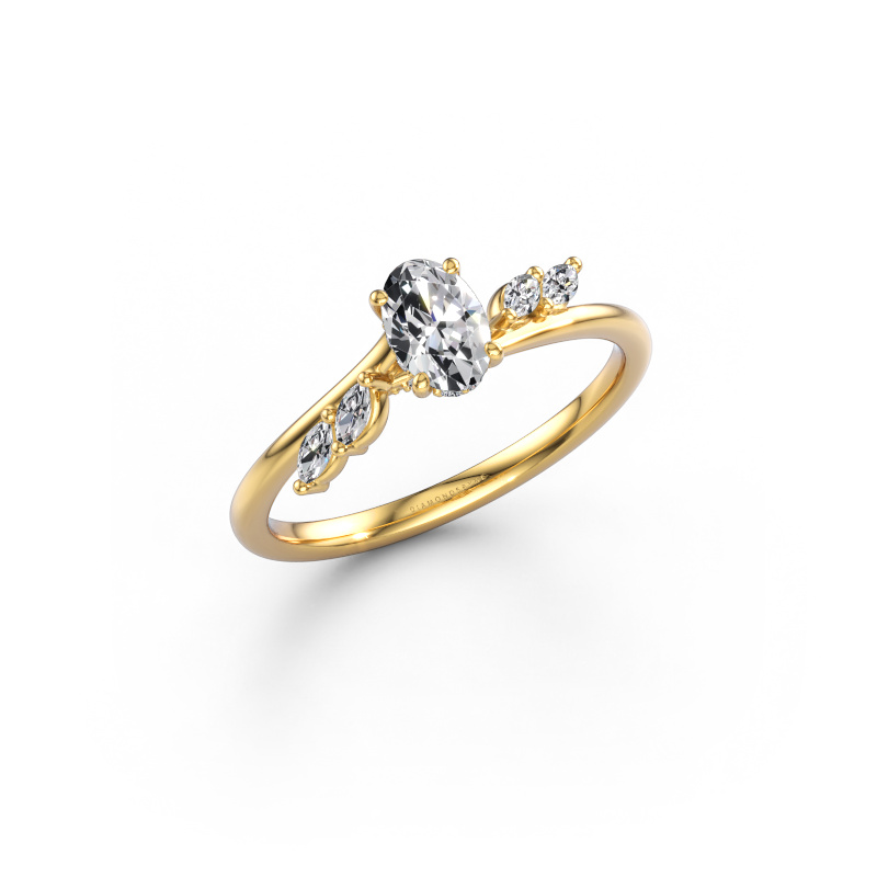 Bild von Verlobungsring Rosalee OVL 585 Gold Lab-grown Diamant 0.57 crt