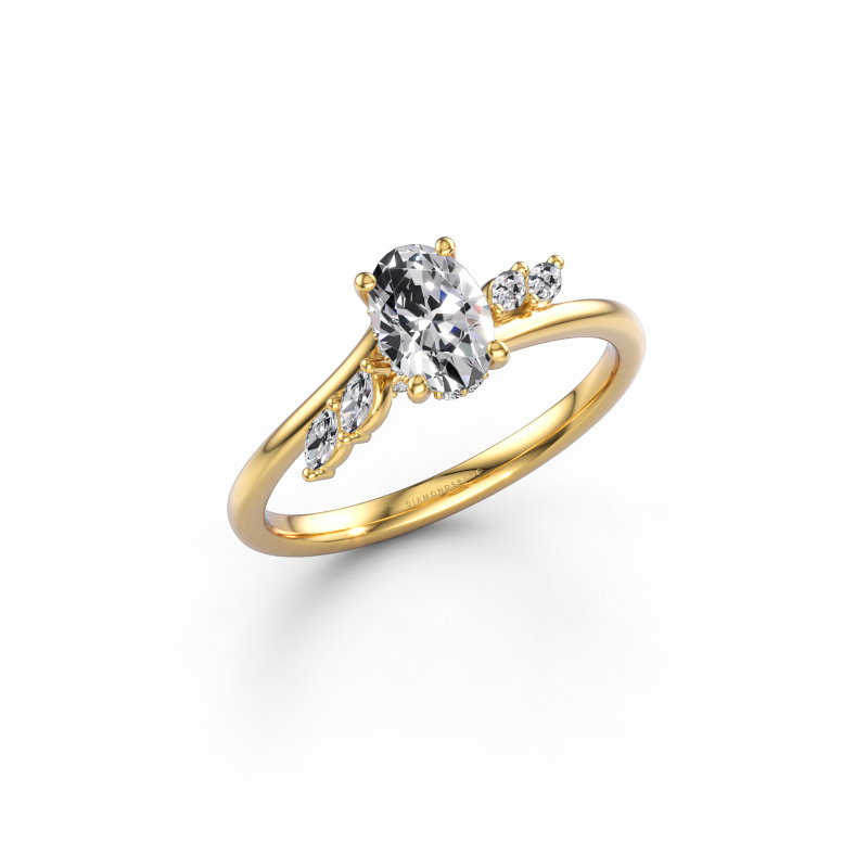 Bild von Verlobungsring Rosalee OVL 585 Gold Lab-grown Diamant 0.790 crt