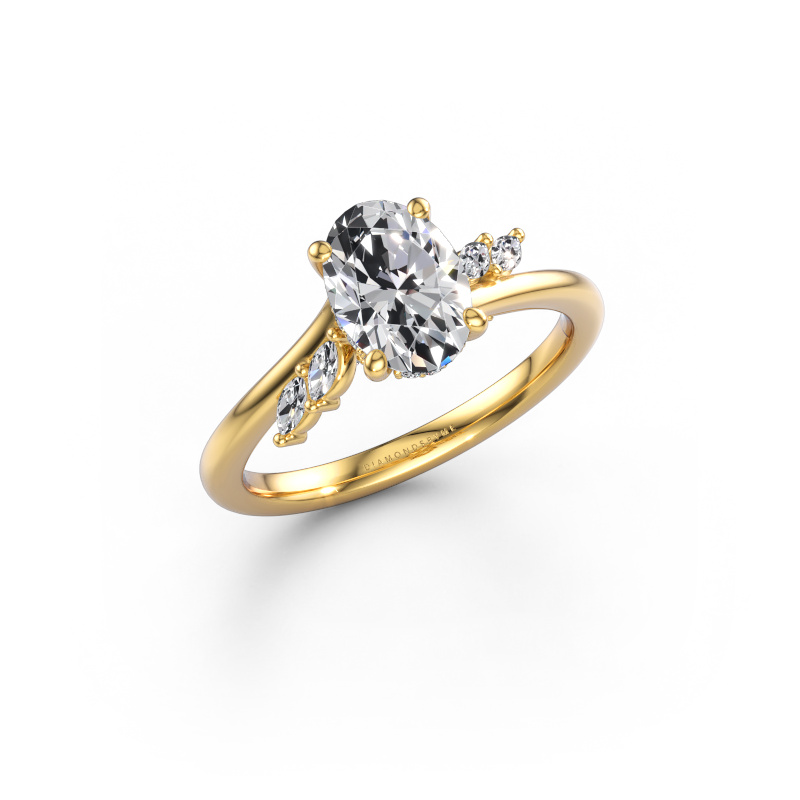 Bild von Verlobungsring Rosalee OVL 585 Gold Lab-grown Diamant 1.32 crt