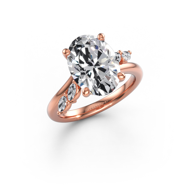 Bild von Verlobungsring Rosalee OVL 585 Roségold Lab-grown Diamant 4.42 crt