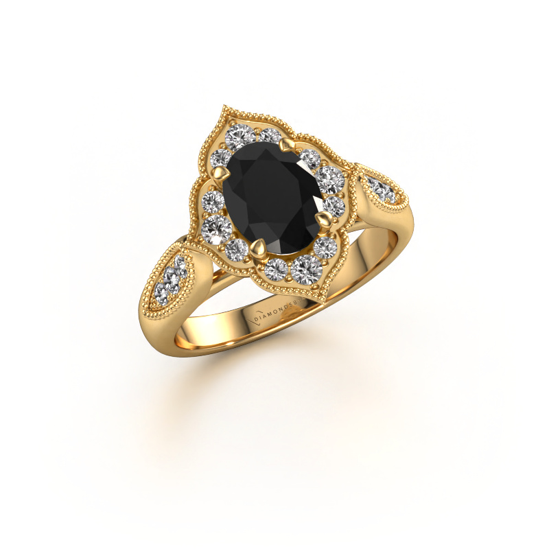 Bild von Verlobungsring Rosan 585 Gold Schwarz Diamant 1.768 crt
