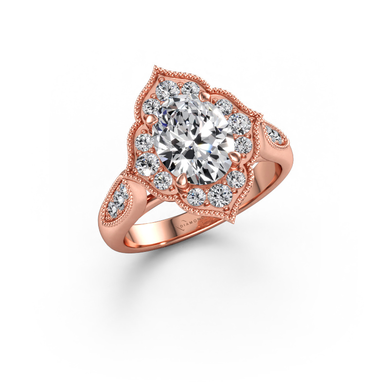 Immagine di Anello di fidanzamento Rosan 585 oro rosa Diamante lab grown 2.268 crt