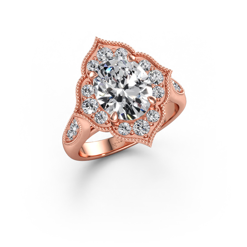 Immagine di Anello di fidanzamento Rosan 585 oro rosa Diamante lab grown 3.162 crt