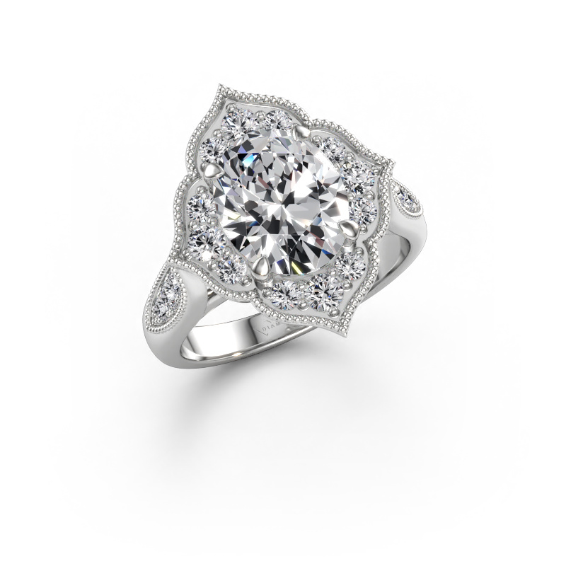 Immagine di Anello di fidanzamento Rosan 950 platino Diamante 3.162 crt