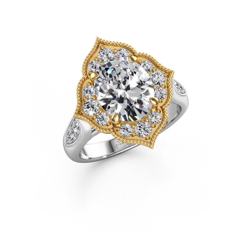 Bild von Verlobungsring Rosan 585 Weißgold Lab-grown Diamant 3.162 crt