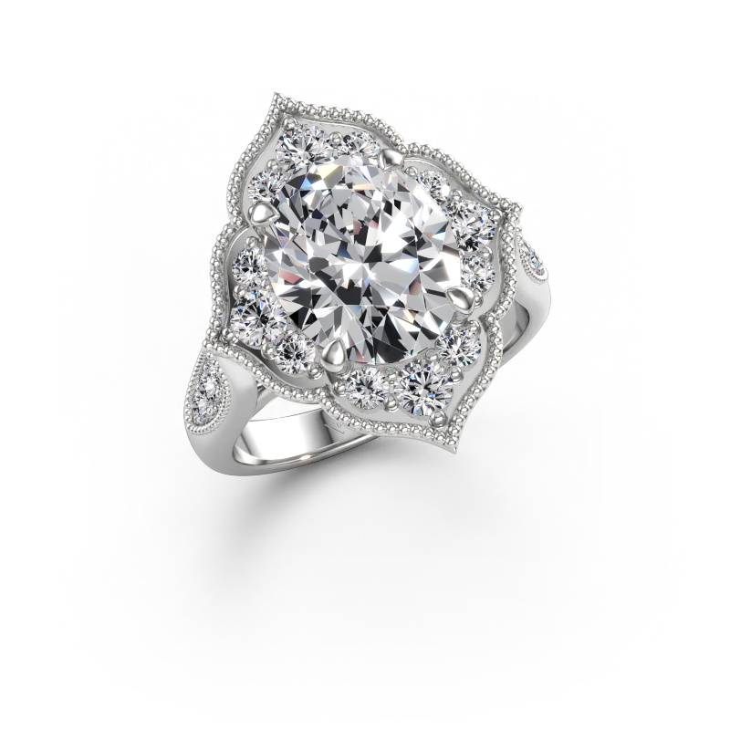Immagine di Anello di fidanzamento Rosan 950 platino Diamante lab grown 4.578 crt
