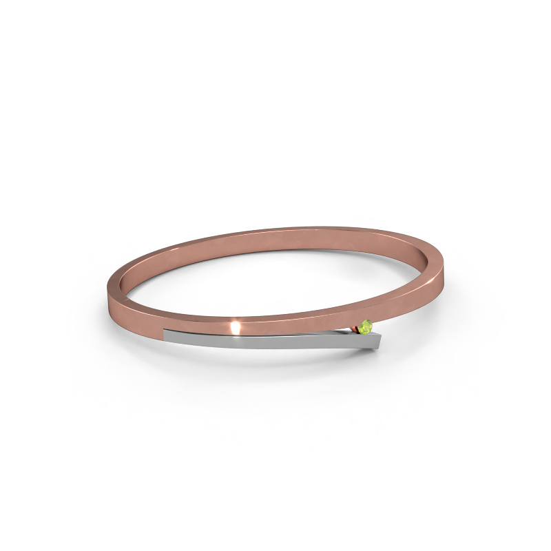 Image of Bangle Rosario 585 rose gold Peridot 3 mm