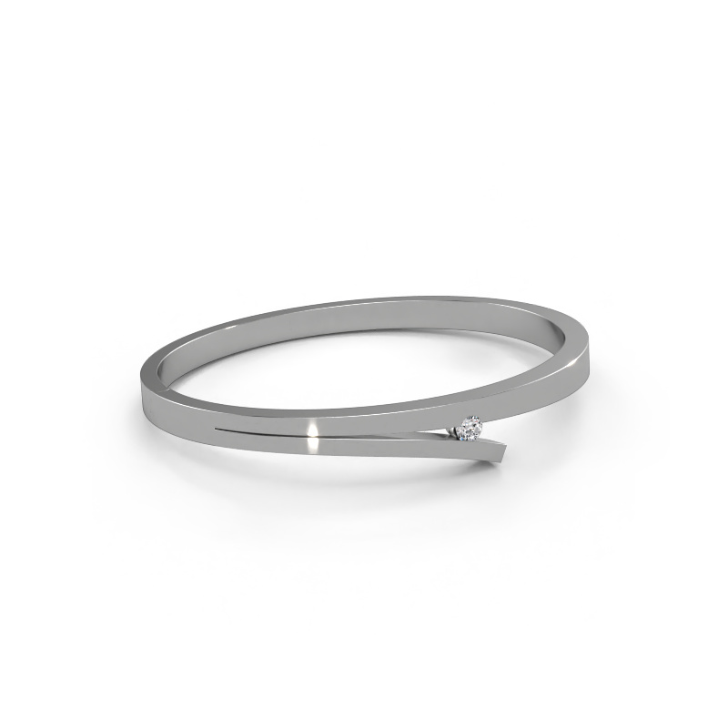 Image of Bangle Rosario 585 white gold Diamond 0.25 crt