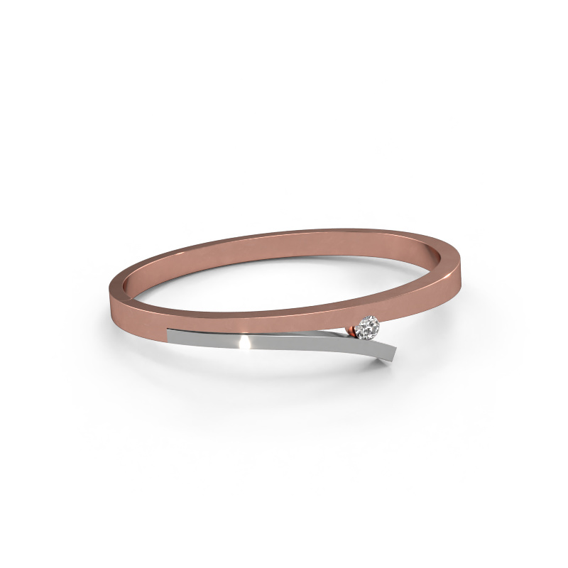Image of Bangle Rosario 585 rose gold Diamond 0.40 crt