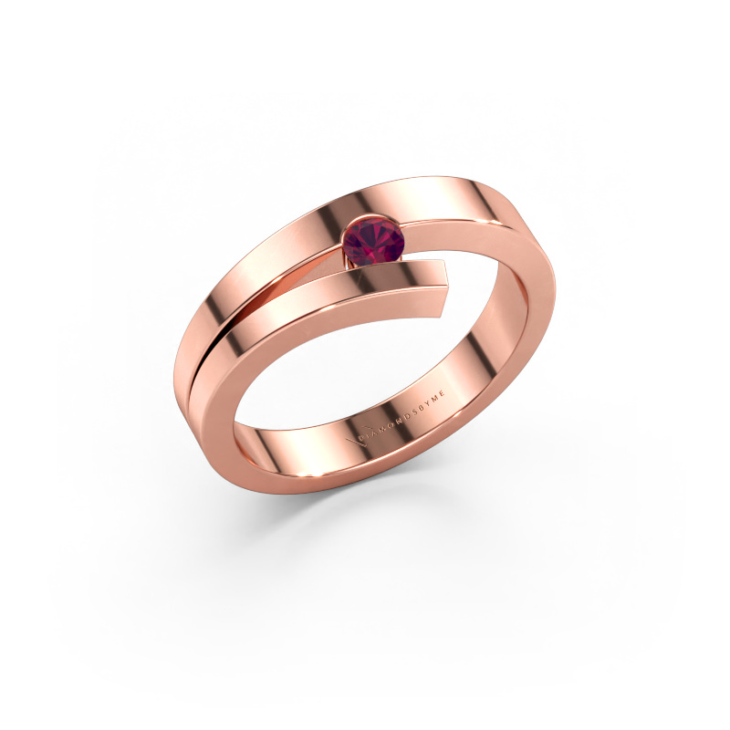 Bild av Ring Rosario 585 roséguld Rodolit 3 mm