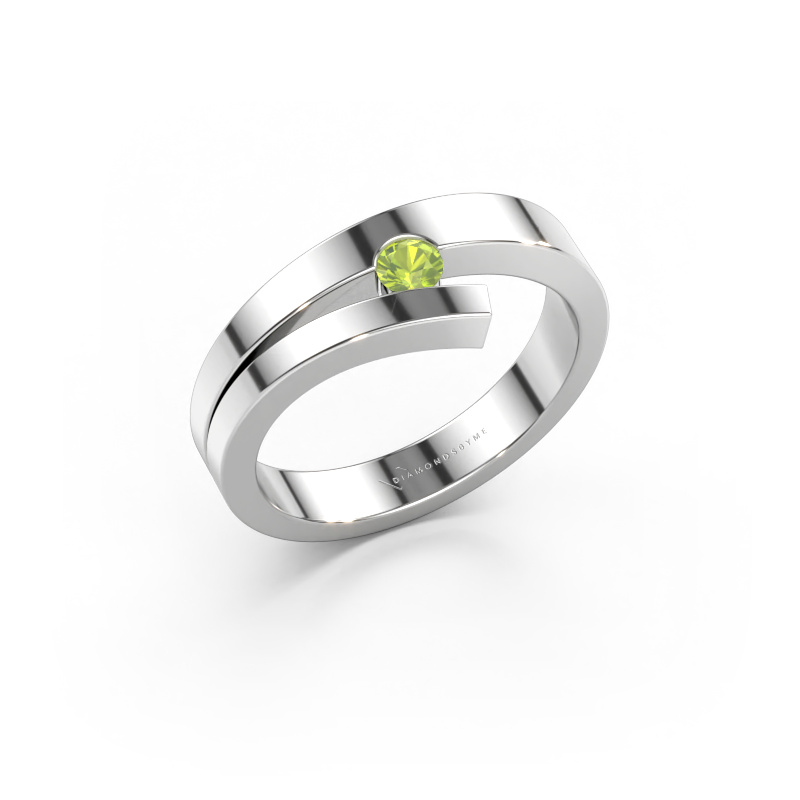 Bild von Ring Rosario 585 Weißgold Peridot 3 mm