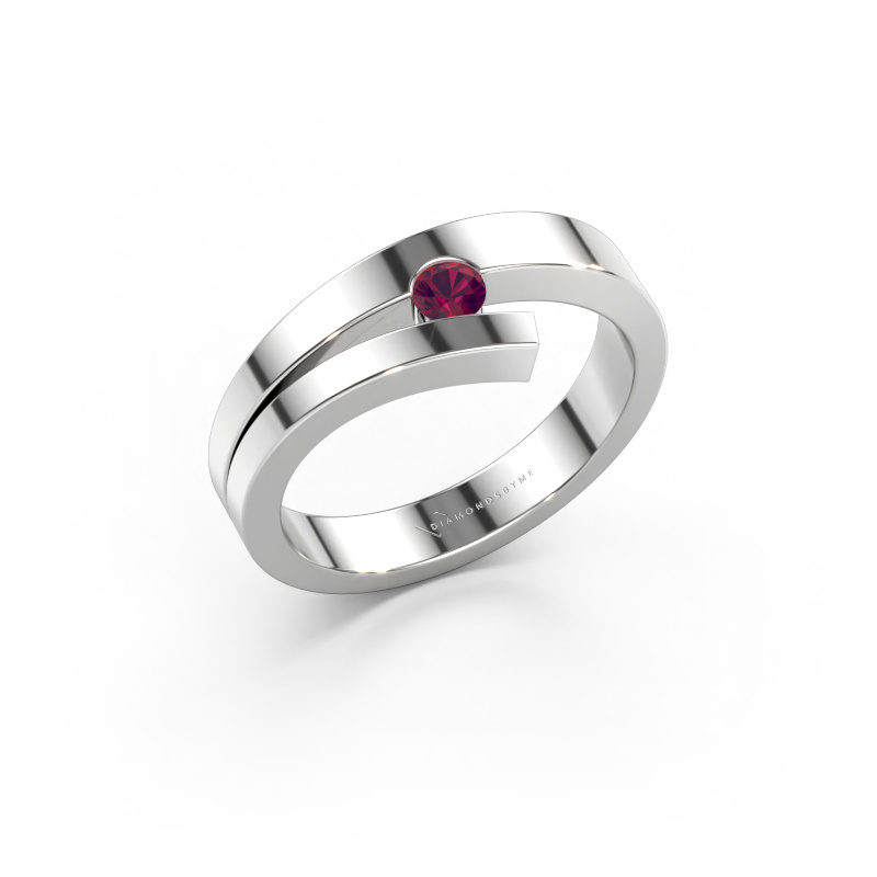 Bild av Ring Rosario 585 vitt guld Rodolit 3 mm