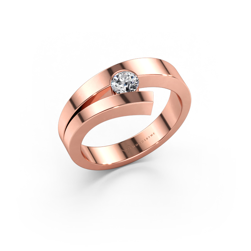 Bild av Ring Rosario 585 roséguld Diamant 0.25 crt