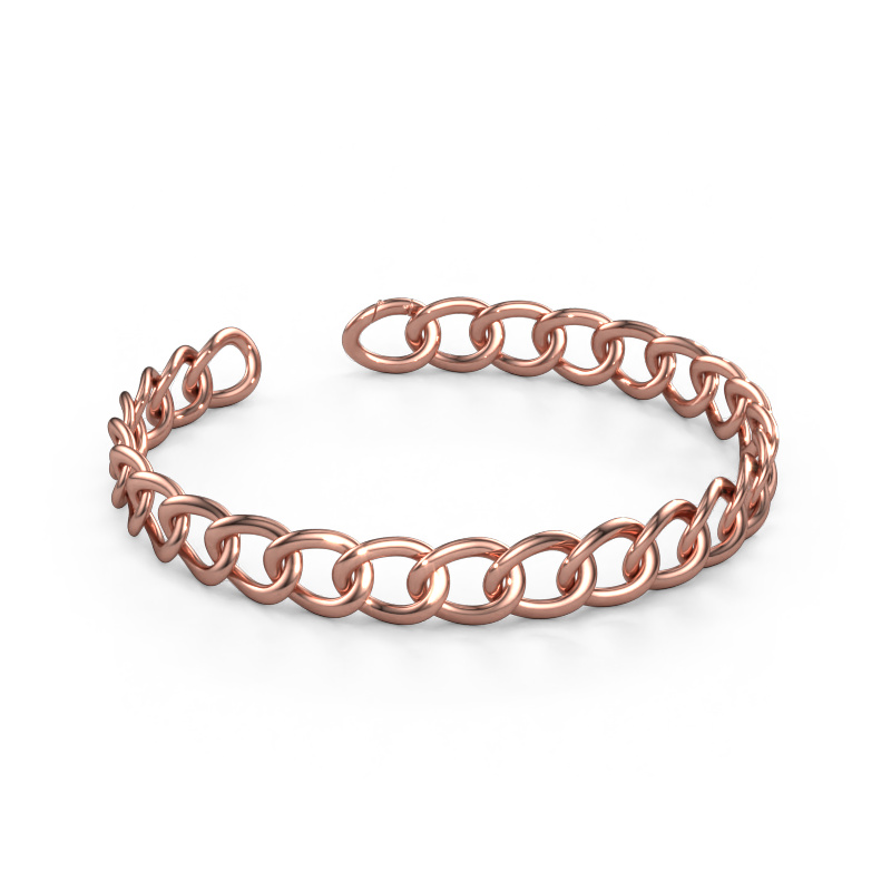 Image of Bracelet Rose 10 mm Solid - 585 rose gold