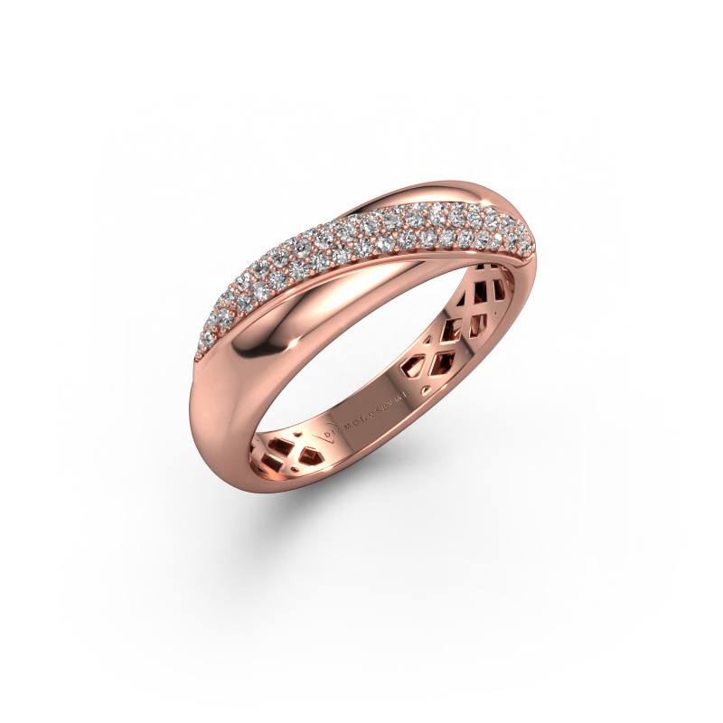 Bild von Ring Rosie 585 Roségold Zirkonia 0.9 mm