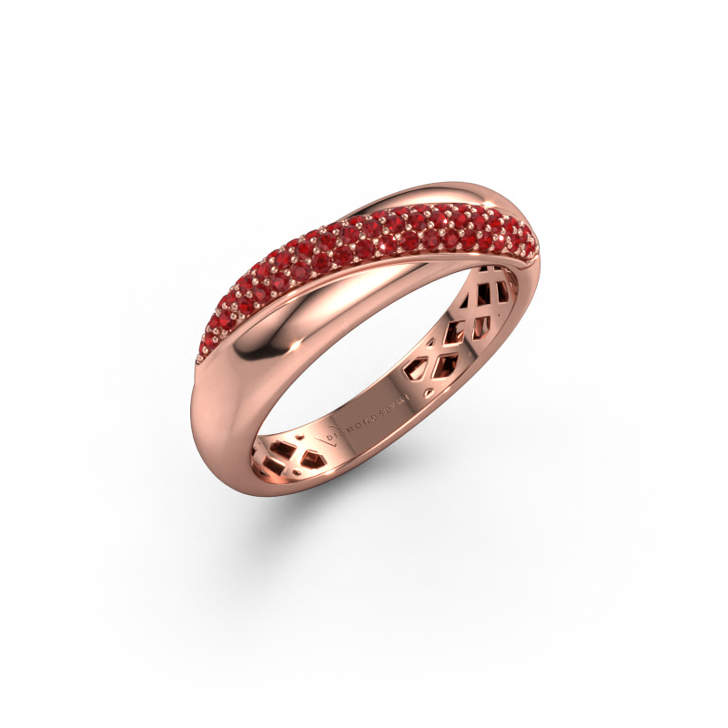 Image of Ring Rosie 585 rose gold Ruby 0.9 mm