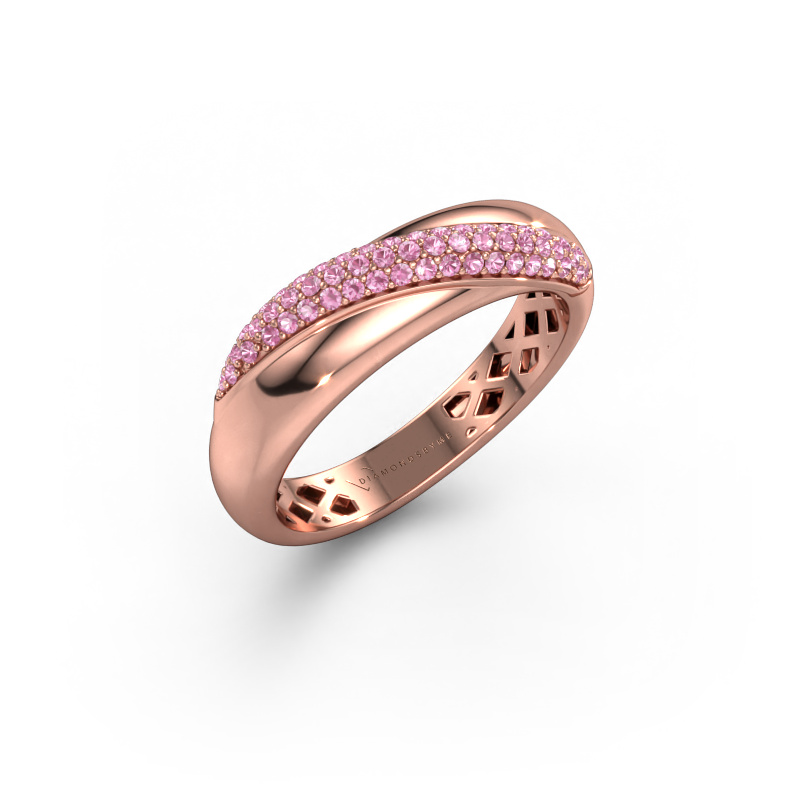 Image of Ring Rosie 585 rose gold Pink sapphire 0.9 mm