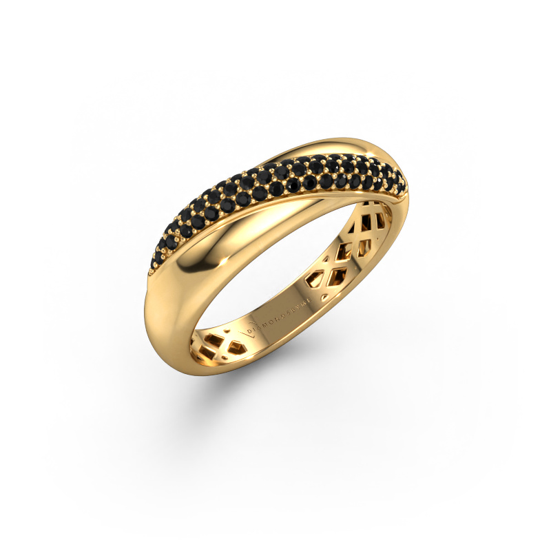 Bild von Ring Rosie 585 Gold Schwarz Diamant 0.309 crt