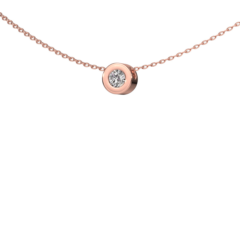 Image of Pendant Ise 585 rose gold Diamond 0.15 crt