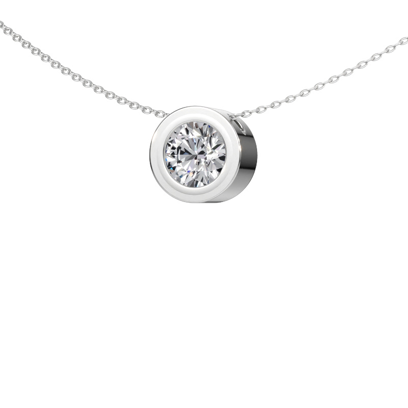 Immagine di Ciondolo Ise 585 oro bianco Diamante lab grown 1.50 crt
