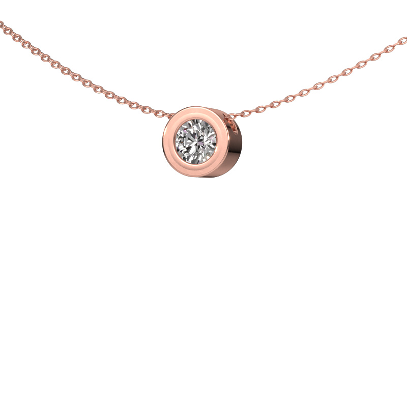 Image of Pendant Ise 585 rose gold Zirconia 5 mm
