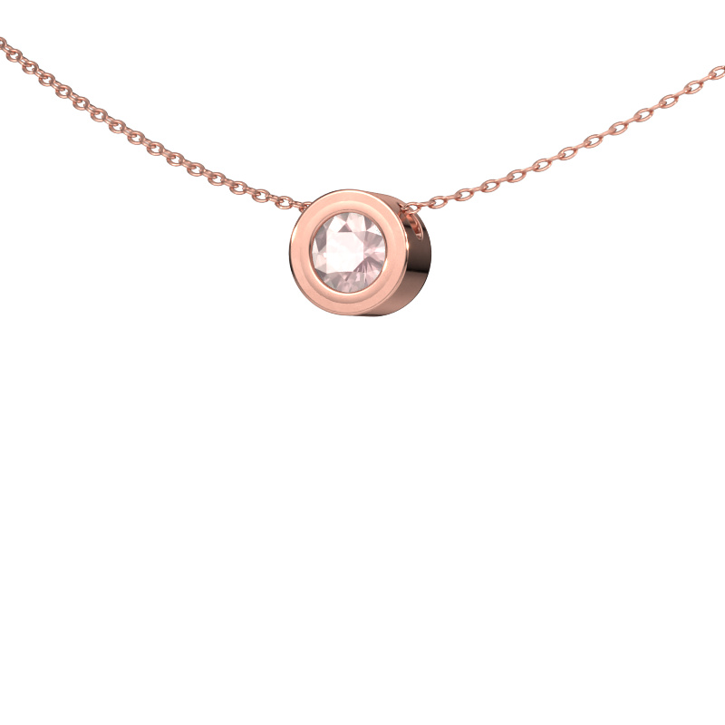 Bild von Anhänger Ise 585 Roségold Morganit Champagner 5 mm