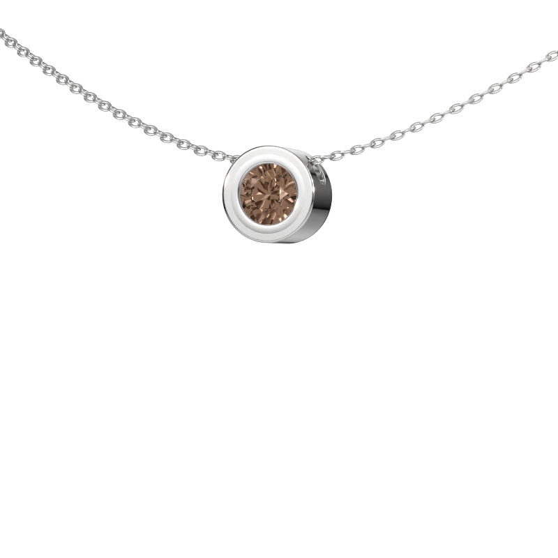 Bild von Anhänger Ise 950 Platin Braun Diamant 0.50 crt