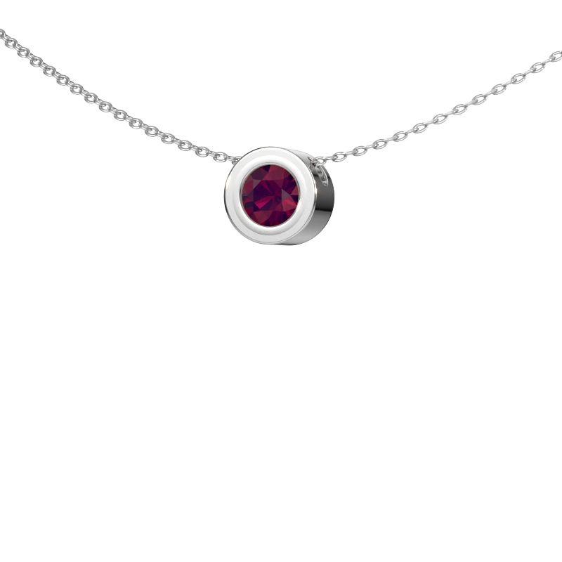Image of Pendant Ise 950 platinum Rhodolite 5 mm