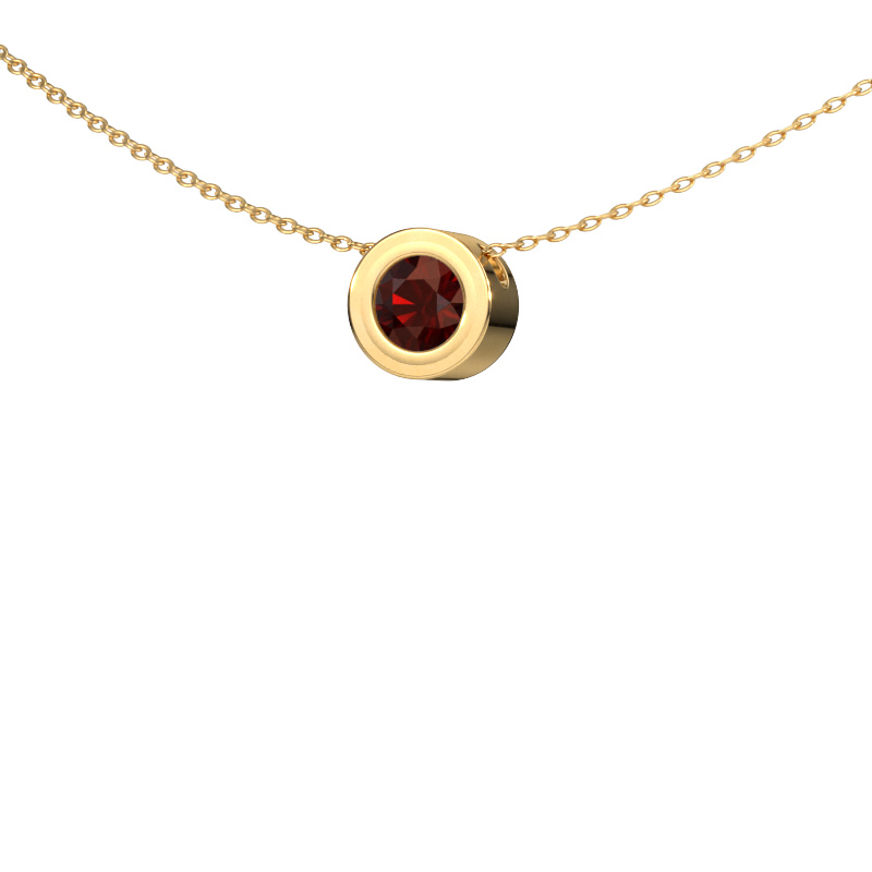 Image of Pendant Ise 585 gold Garnet 5 mm
