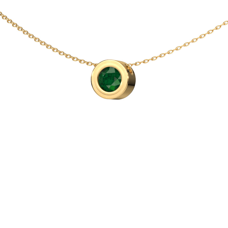 Image of Pendant Ise 585 gold Emerald 5 mm