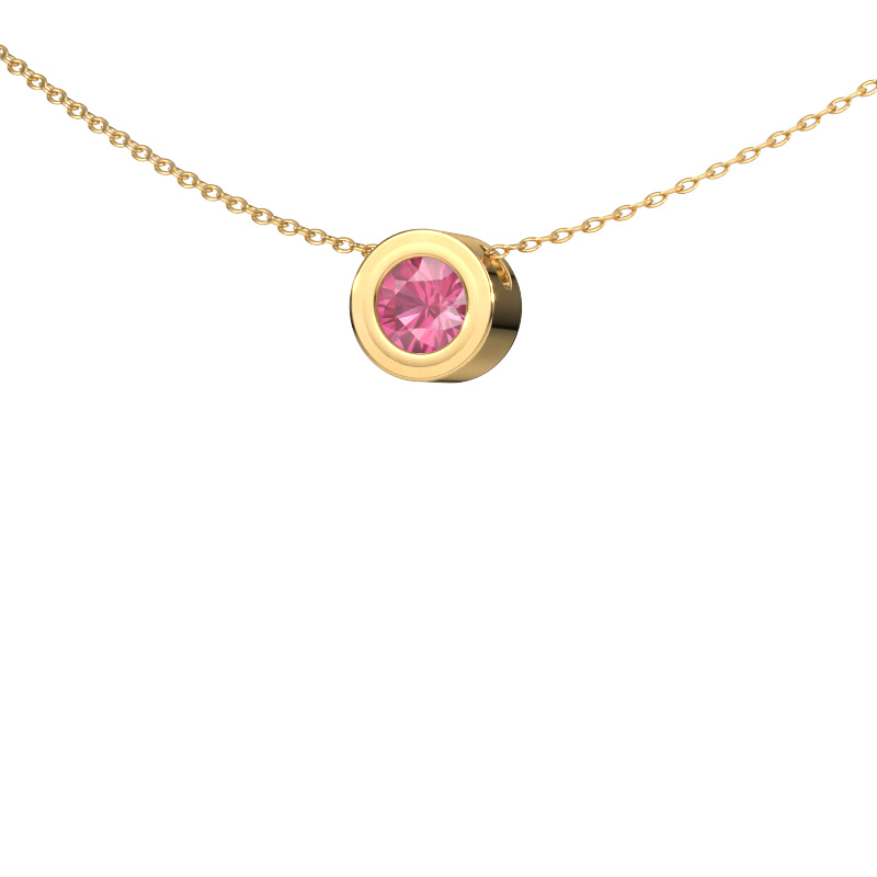 Image of Pendant Ise 585 gold Pink sapphire 5 mm