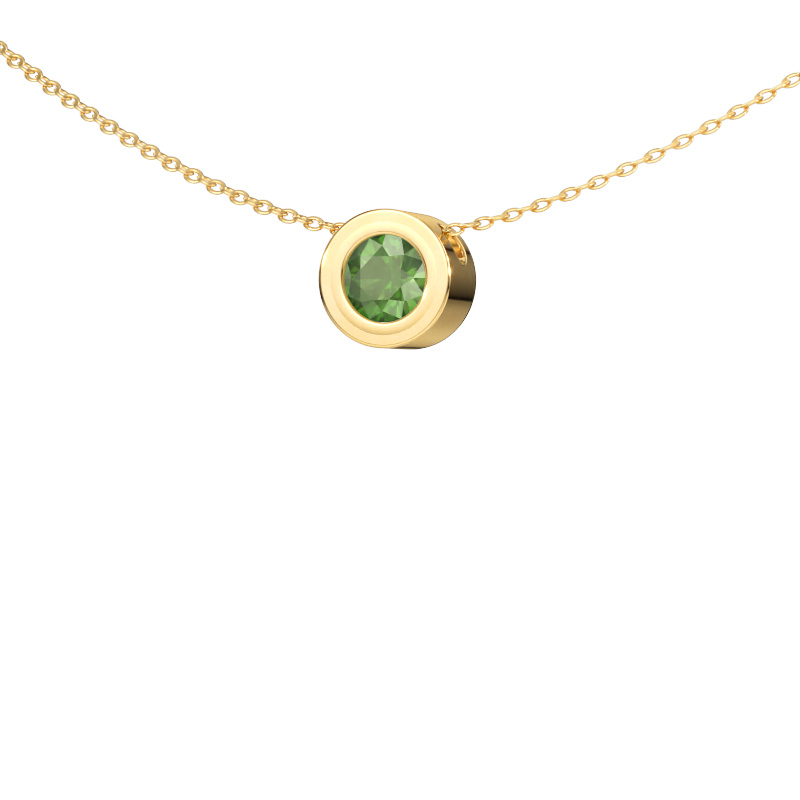 Bild von Anhänger Ise 585 Gold Turmalin grün 5 mm