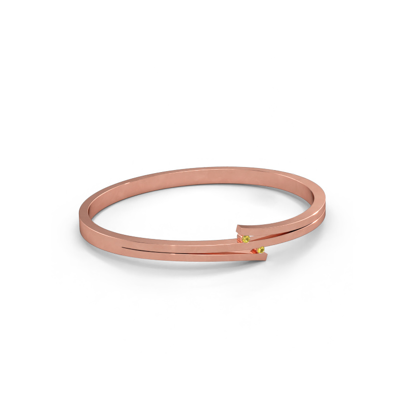 Immagine di Bracciale Roxane 585 oro rosa Zaffiro giallo 2 mm