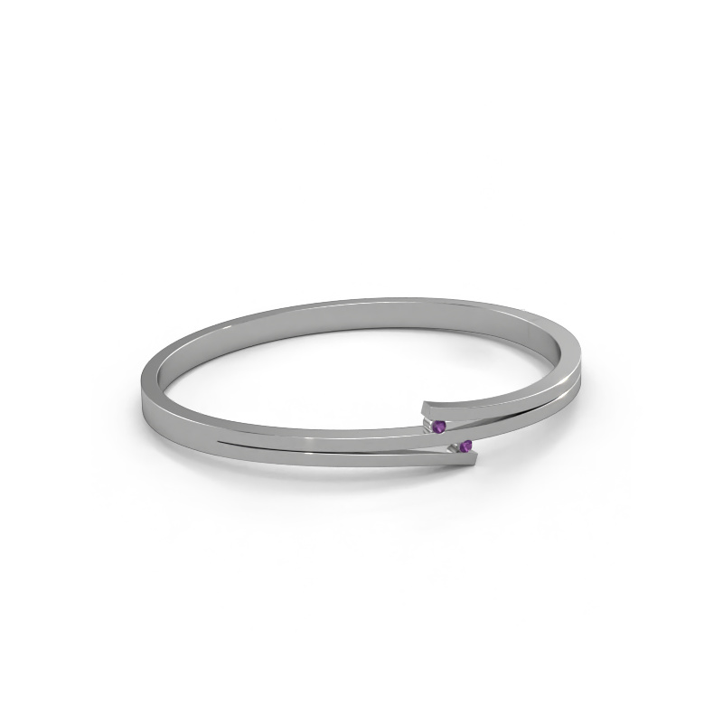 Image of Bracelet Roxane 585 white gold Amethyst 2 mm