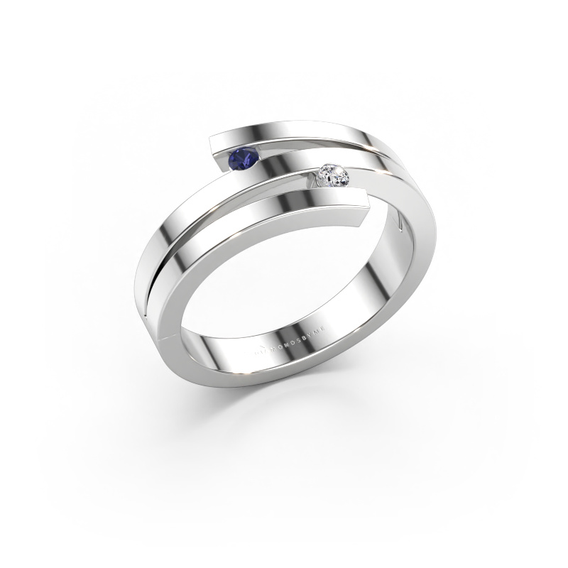 Bild av Ring Roxane 585 vitt guld Safir 2 mm