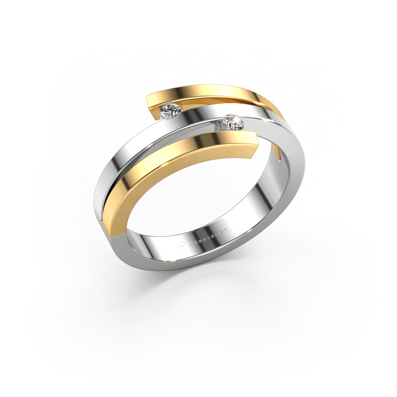 Bild von Ring Roxane 585 Weißgold Lab-grown Diamant 0.06 crt