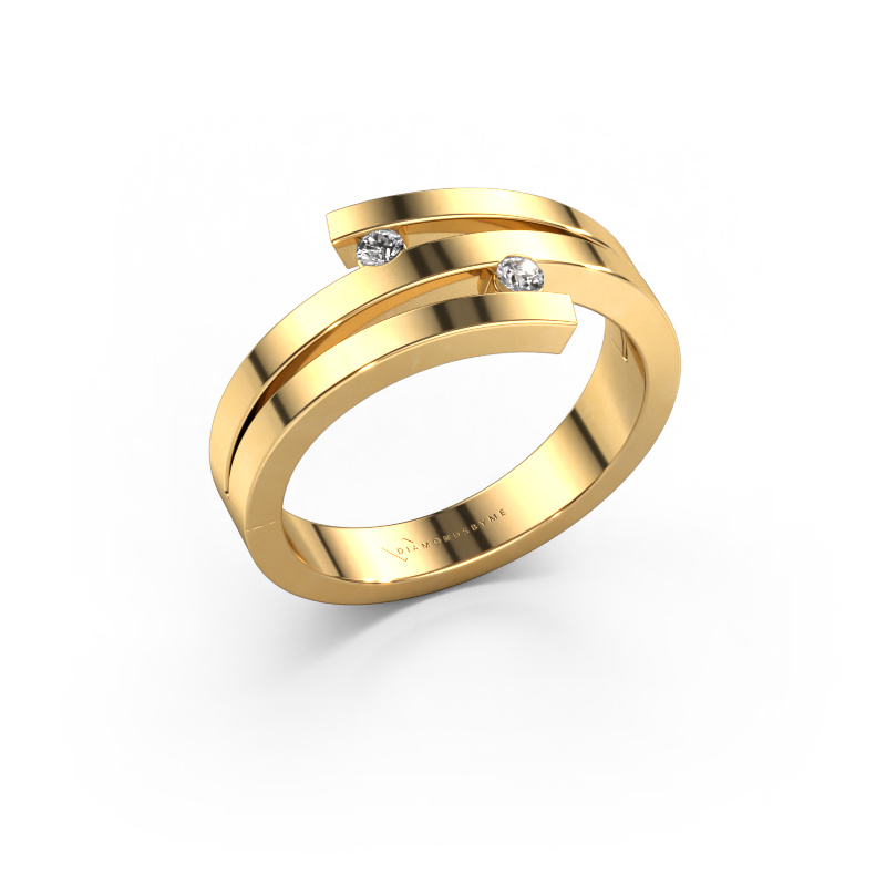 Image of Ring Roxane 585 gold Lab grown diamond 0.06 crt