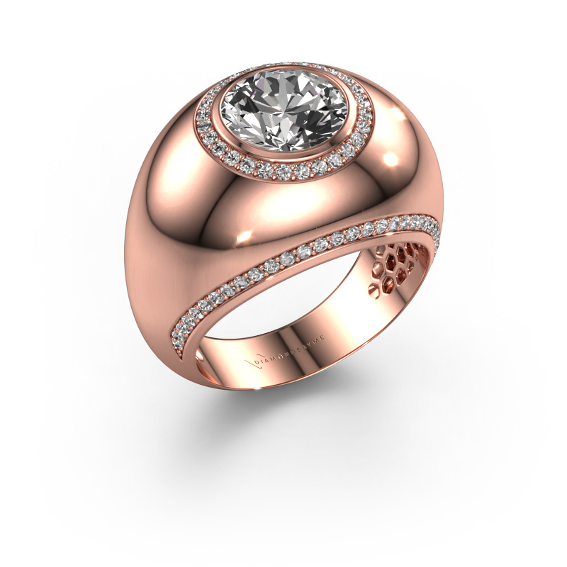 Image of Ring Roxann 585 rose gold Lab grown diamond 2.41 crt