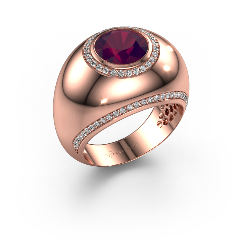 Image of Ring Roxann 585 rose gold Rhodolite 8 mm