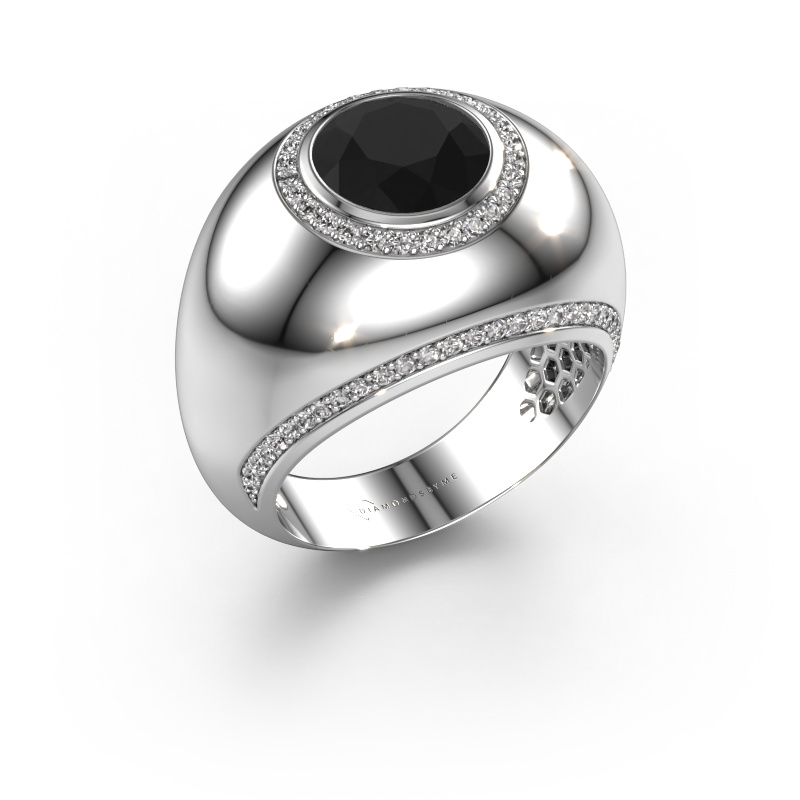 Image of Ring Roxann 585 white gold Black diamond 2.81 crt