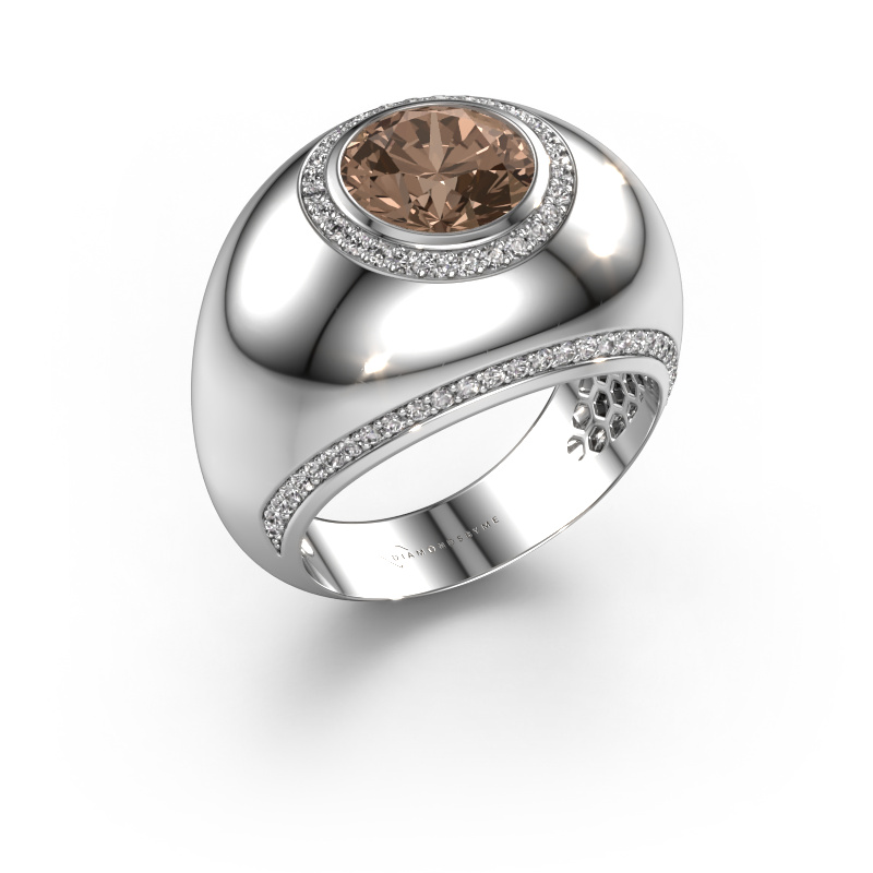 Image of Ring Roxann 585 white gold Brown diamond 2.41 crt