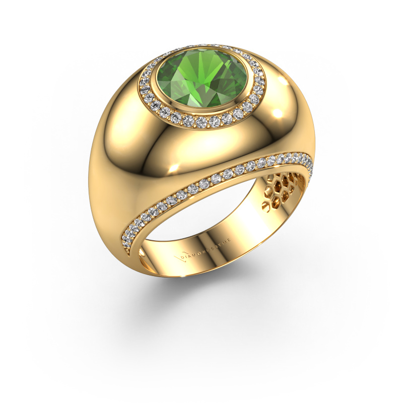 Image of Ring Roxann 585 gold Tourmaline green 8 mm