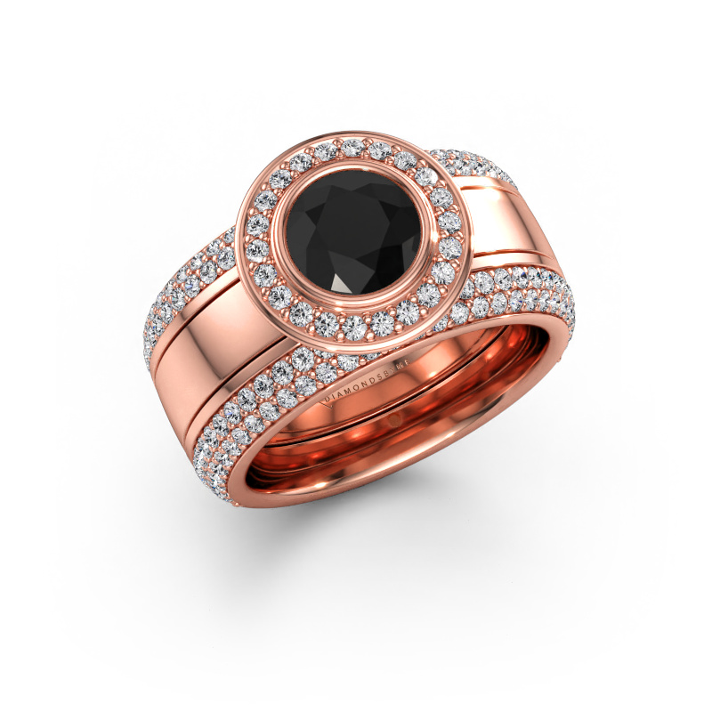 Immagine di Anello Roxie 585 oro rosa Diamante nero 2.36 crt
