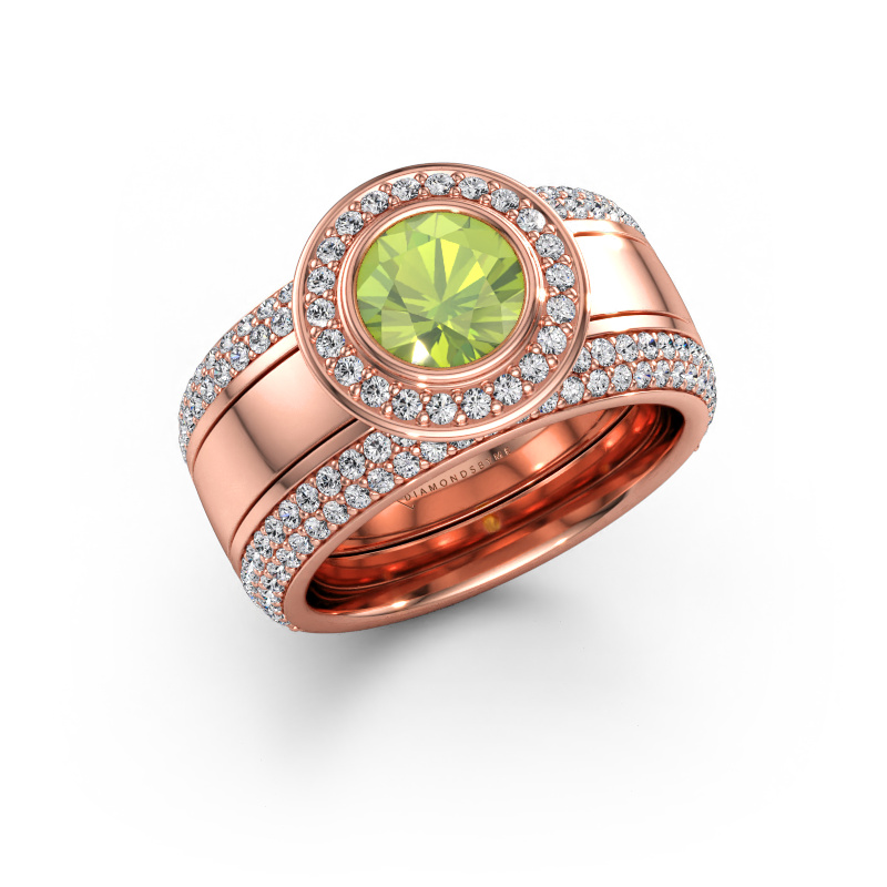 Bild av Ring Roxie 585 roséguld Peridot 6.5 mm
